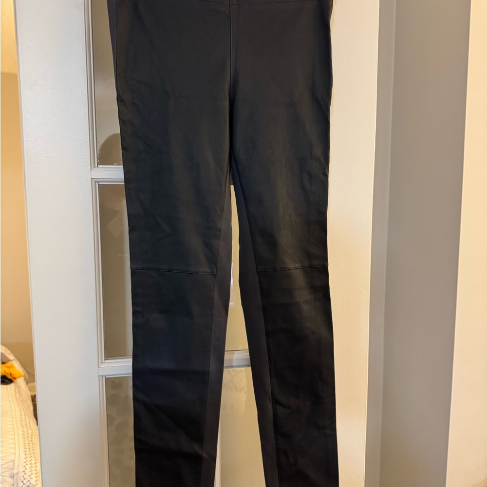 Tommy Hilfiger Never Worn (with labels) Grey Faux Leather Trousers